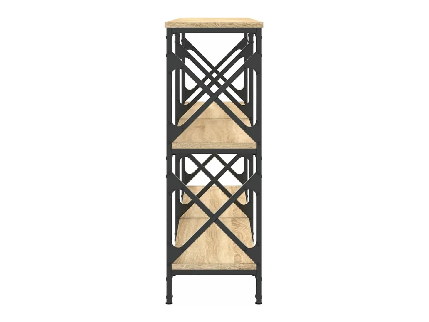 Mesa consola madera de ingeniería roble Sonoma 156x28x80,5 cm