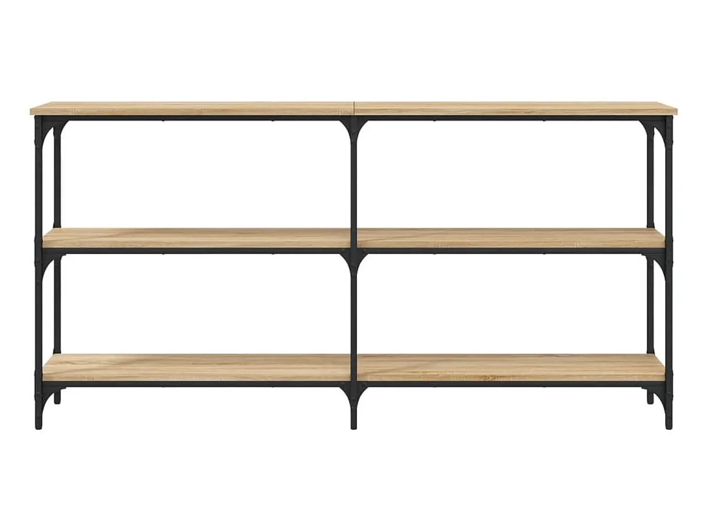 Mesa consola madera de ingeniería roble Sonoma 150x29x75 cm ES519270
