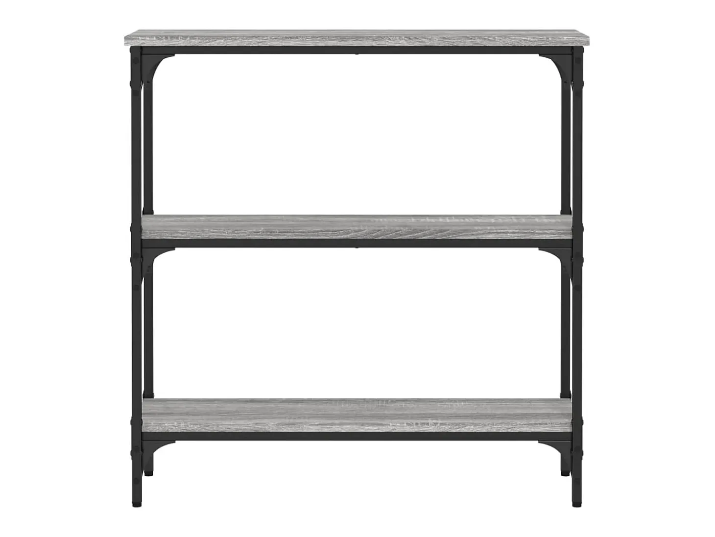 Mesa consola madera de ingeniería gris Sonoma 75x22,5x75 cm