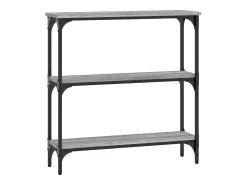 Mesa consola madera de ingeniería gris Sonoma 75x22,5x75 cm