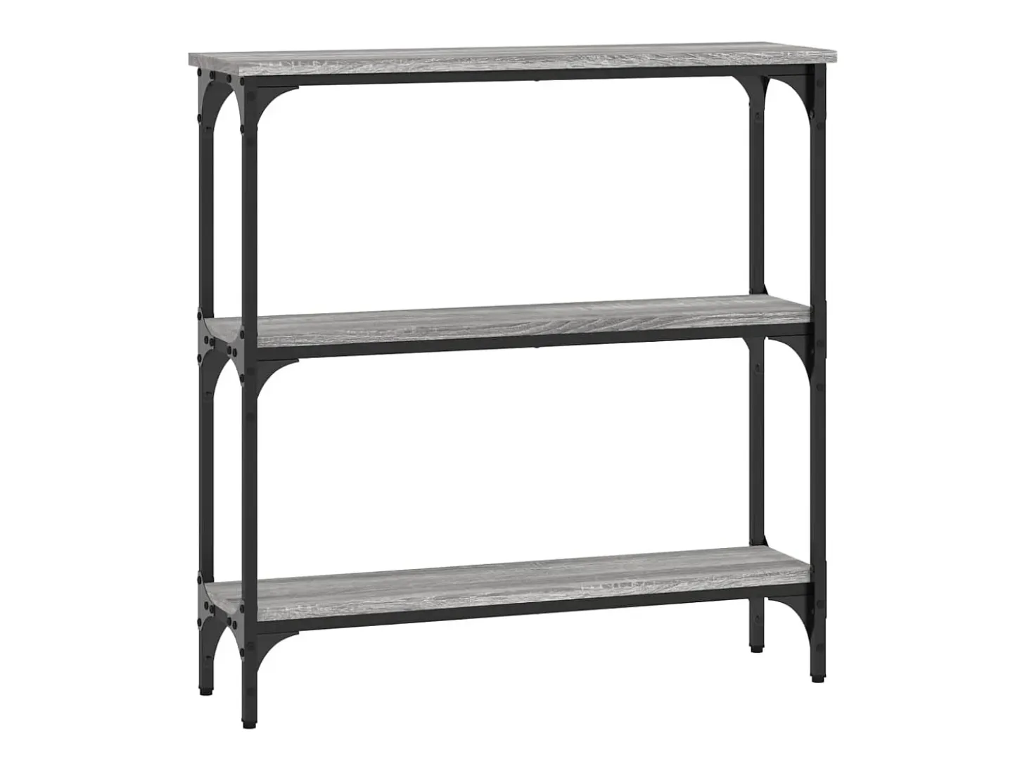 Mesa consola madera de ingeniería gris Sonoma 75x22,5x75 cm