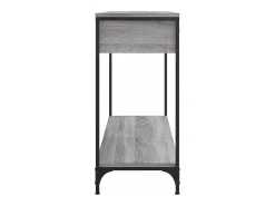Mesa consola madera de ingeniería gris Sonoma 100x34,5x75 cm