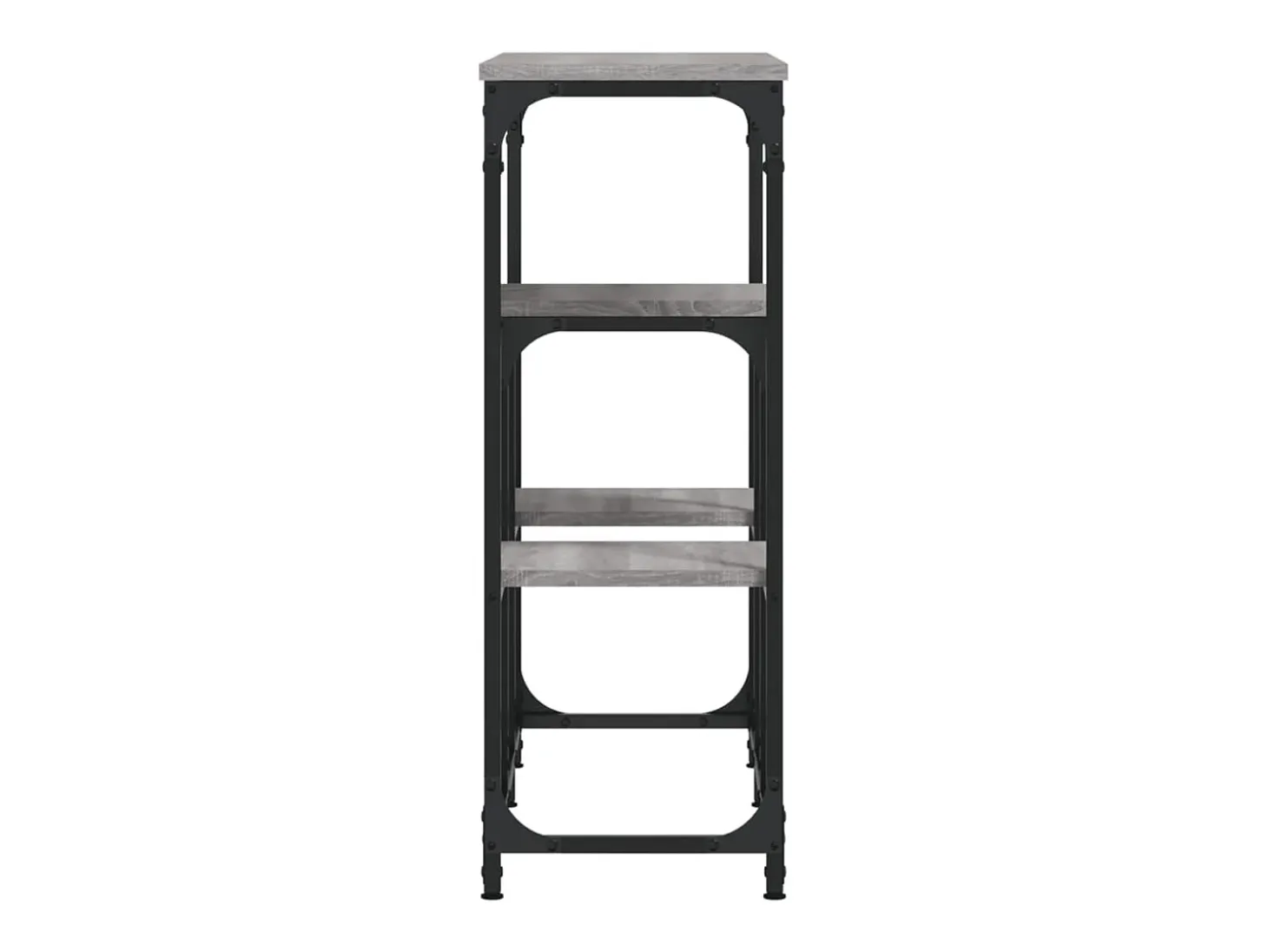 Mesa consola madera de ingeniería gris Sonoma 89,5x28x76 cm