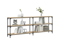 Mesa consola madera de ingeniería roble Sonoma 200x29x75 cm ES979067