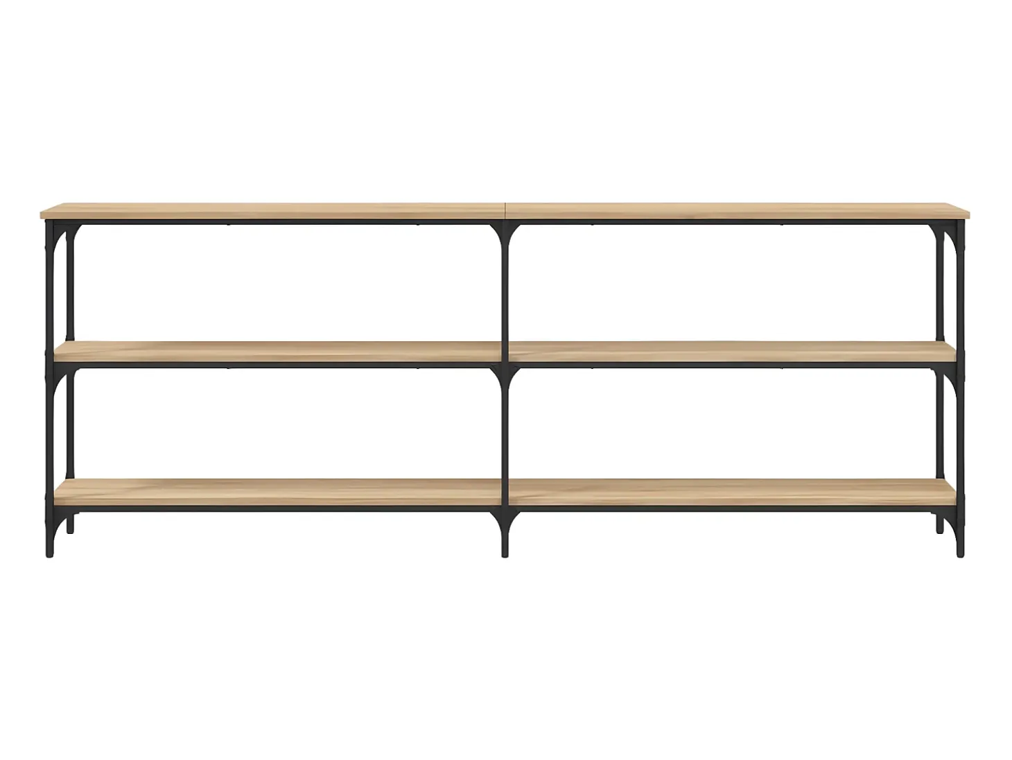Mesa consola madera de ingeniería roble Sonoma 200x29x75 cm ES979067