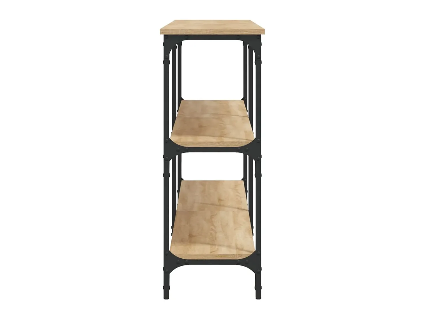 Mesa consola madera de ingeniería roble Sonoma 200x29x75 cm ES979067