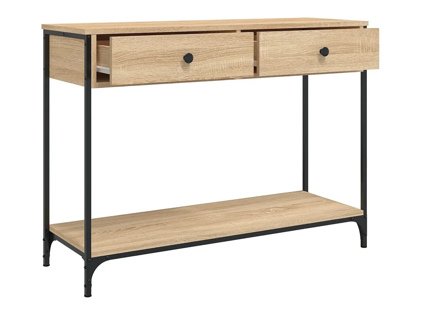Mesa consola madera de ingeniería roble Sonoma 100x34,5x75 cm