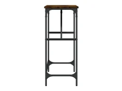 Mesa consola madera de ingeniería roble ahumado 100x32x75 cm ES222810