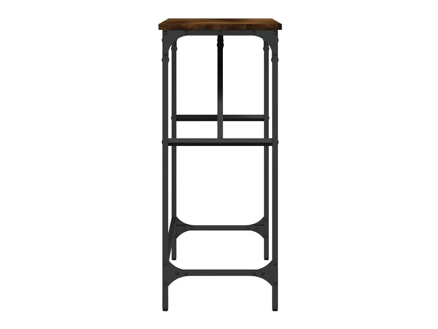 Mesa consola madera de ingeniería roble ahumado 100x32x75 cm ES222810