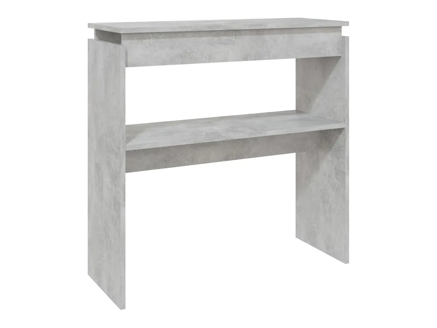 Mesa consola madera de ingeniería gris 80x30x80 cm ES691438