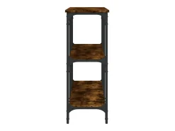 Mesa consola madera de ingeniería roble ahumado 150x29x75 cm