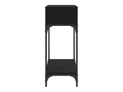 Mesa consola madera de ingeniería negra 100x30,5x75 cm ES229524