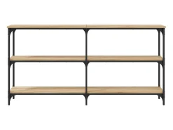 Mesa consola madera de ingeniería roble Sonoma 150x29x75 cm