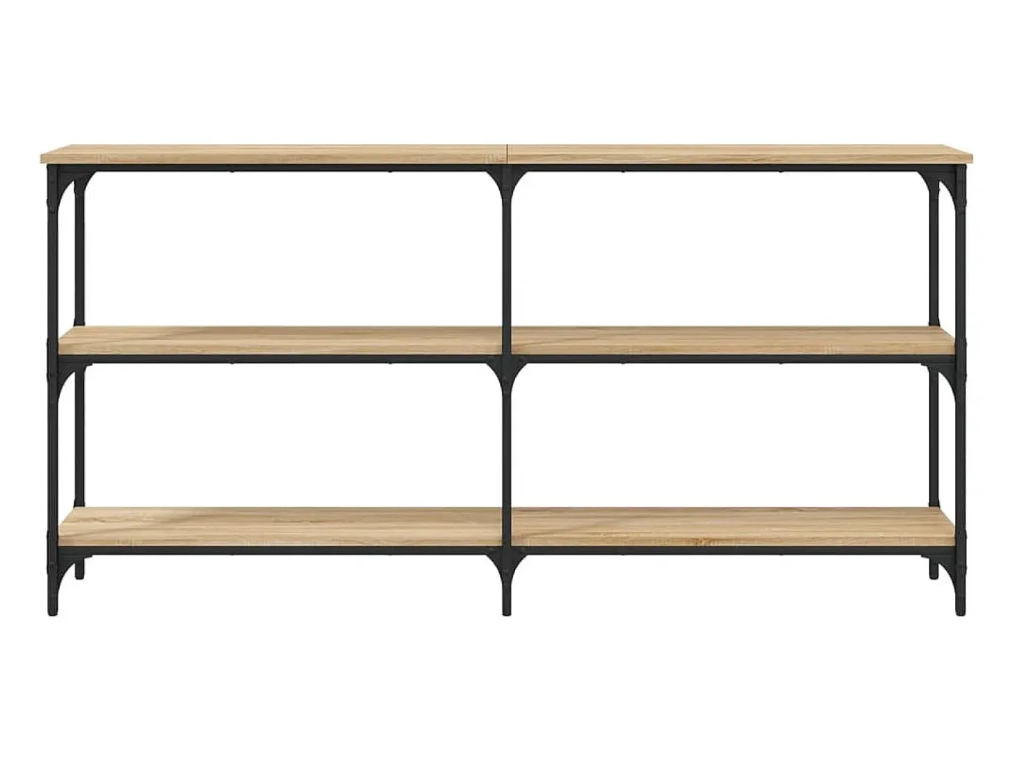 Mesa consola madera de ingeniería roble Sonoma 150x29x75 cm