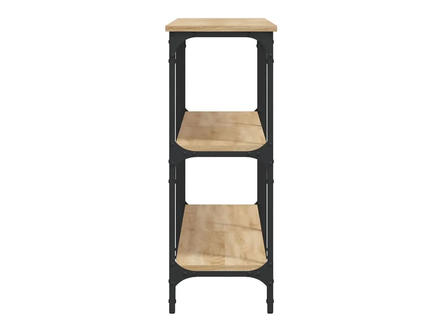 Mesa consola madera de ingeniería roble Sonoma 150x29x75 cm