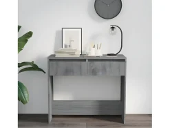 Mesa consola madera de ingeniería gris Sonoma 89x41x76,5 cm ES569248