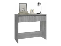 Mesa consola madera de ingeniería gris Sonoma 89x41x76,5 cm ES569248