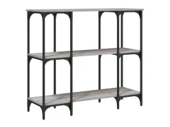 Mesa consola madera de ingeniería gris Sonoma 102x35x90 cm ES613263
