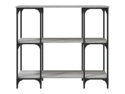 Mesa consola madera de ingeniería gris Sonoma 102x35x90 cm ES613263