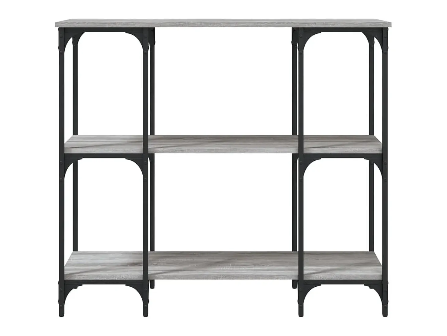 Mesa consola madera de ingeniería gris Sonoma 102x35x90 cm ES613263