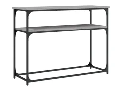 Mesa consola madera de ingeniería gris Sonoma 100x35,5x75 cm ES416692