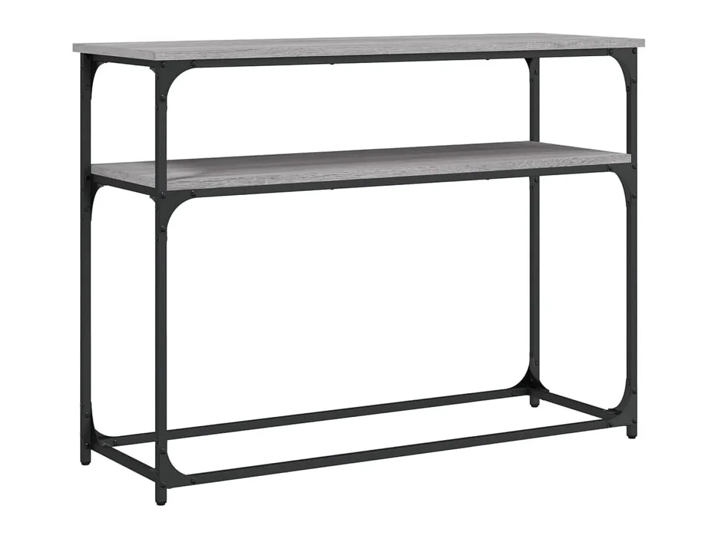 Mesa consola madera de ingeniería gris Sonoma 100x35,5x75 cm ES416692