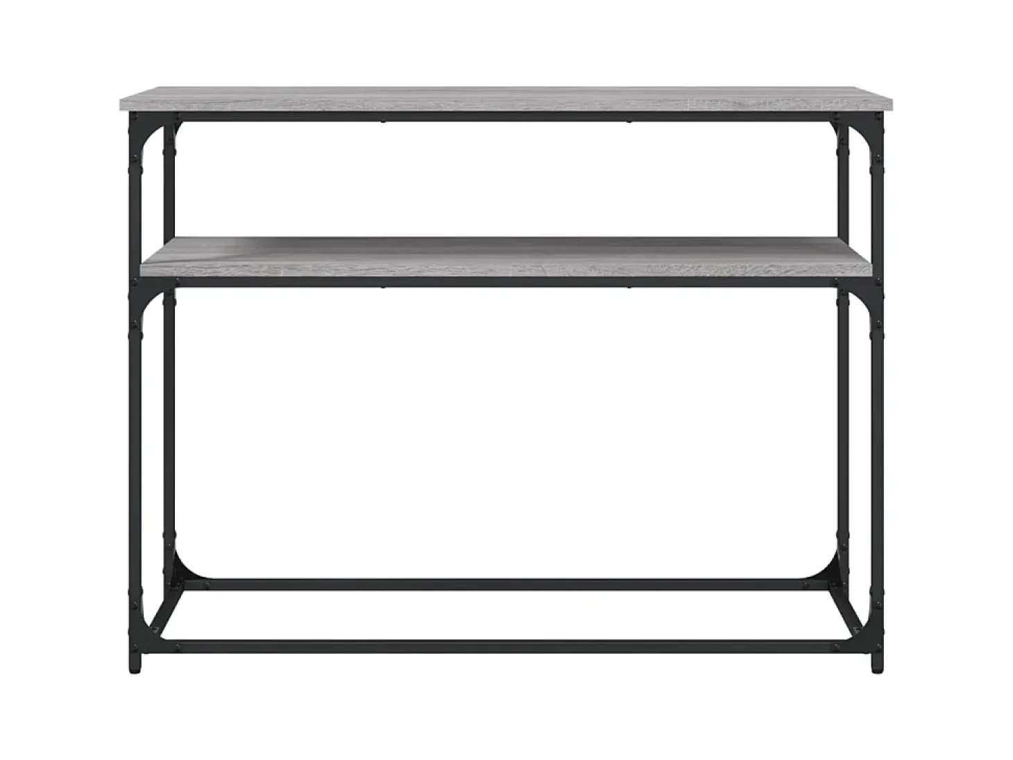 Mesa consola madera de ingeniería gris Sonoma 100x35,5x75 cm ES416692