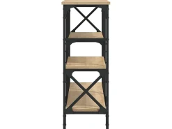 Mesa consola madera de ingeniería roble Sonoma 150x29x76,5 cm ES274372