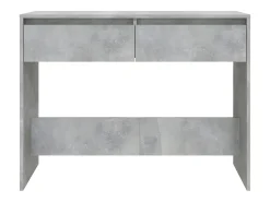 Mesa consola madera de ingeniería gris hormigón 100x35x76,5 cm ES363858
