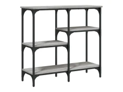 Mesa consola madera de ingeniería gris Sonoma 80x29x75 cm
