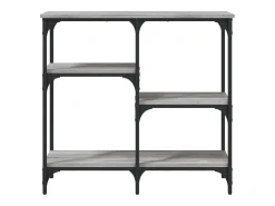 Mesa consola madera de ingeniería gris Sonoma 80x29x75 cm