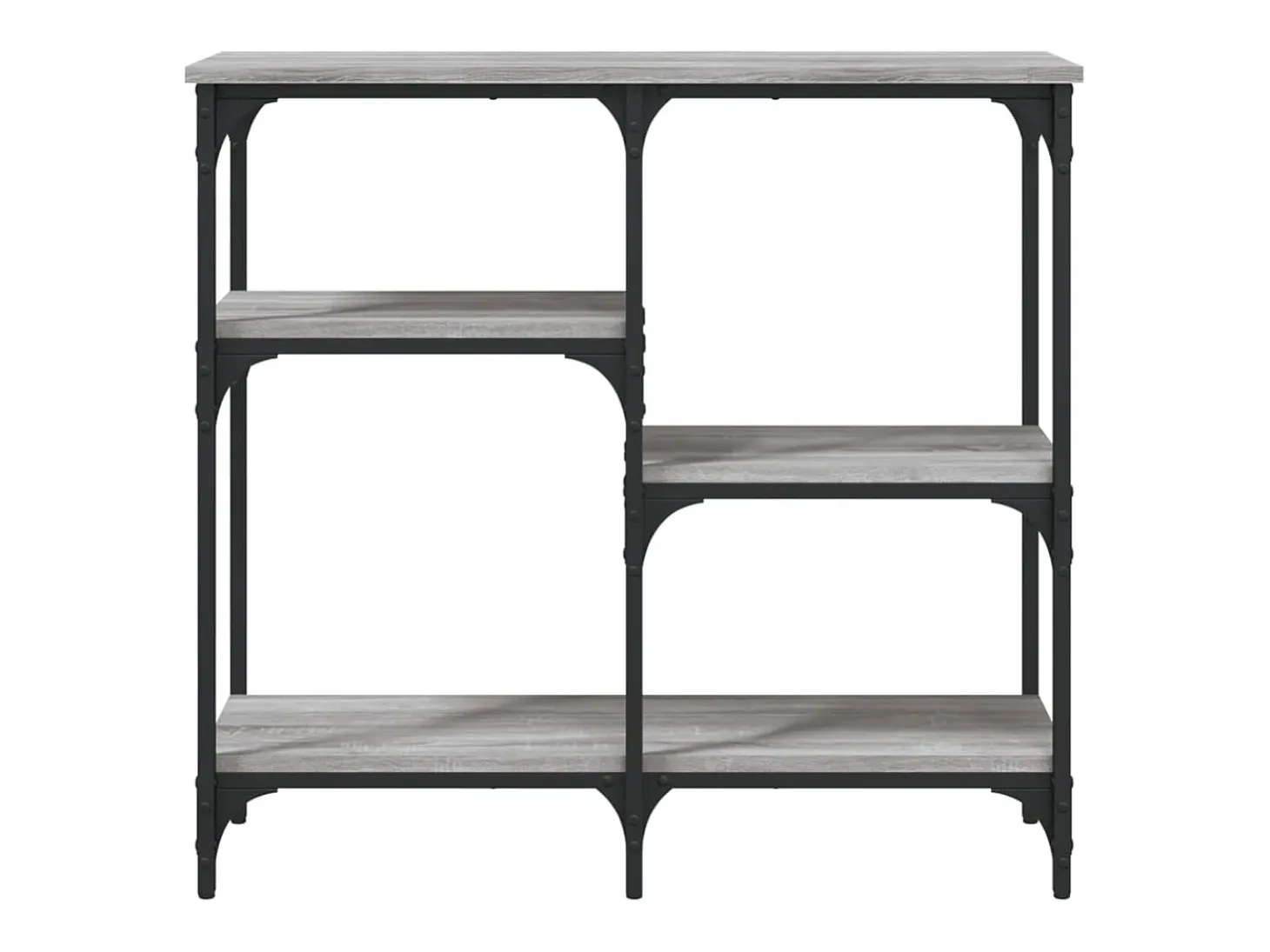 Mesa consola madera de ingeniería gris Sonoma 80x29x75 cm