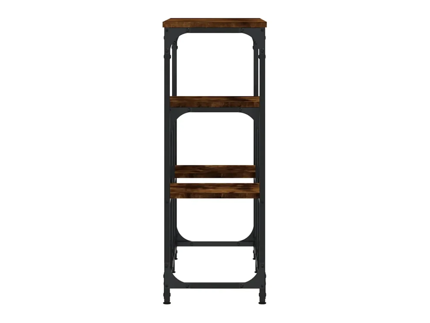 Mesa consola madera de ingeniería roble ahumado 89,5x28x76 cm ES520776