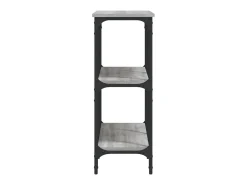 Mesa consola madera de ingeniería gris Sonoma 100x29x75 cm ES790014