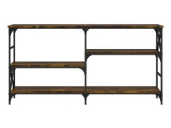 Mesa consola madera de ingeniería roble ahumado 150x29x76,5 cm ES919884