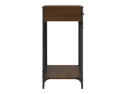 Mesa consola madera de ingeniería marrón roble 100x39x78,5 cm