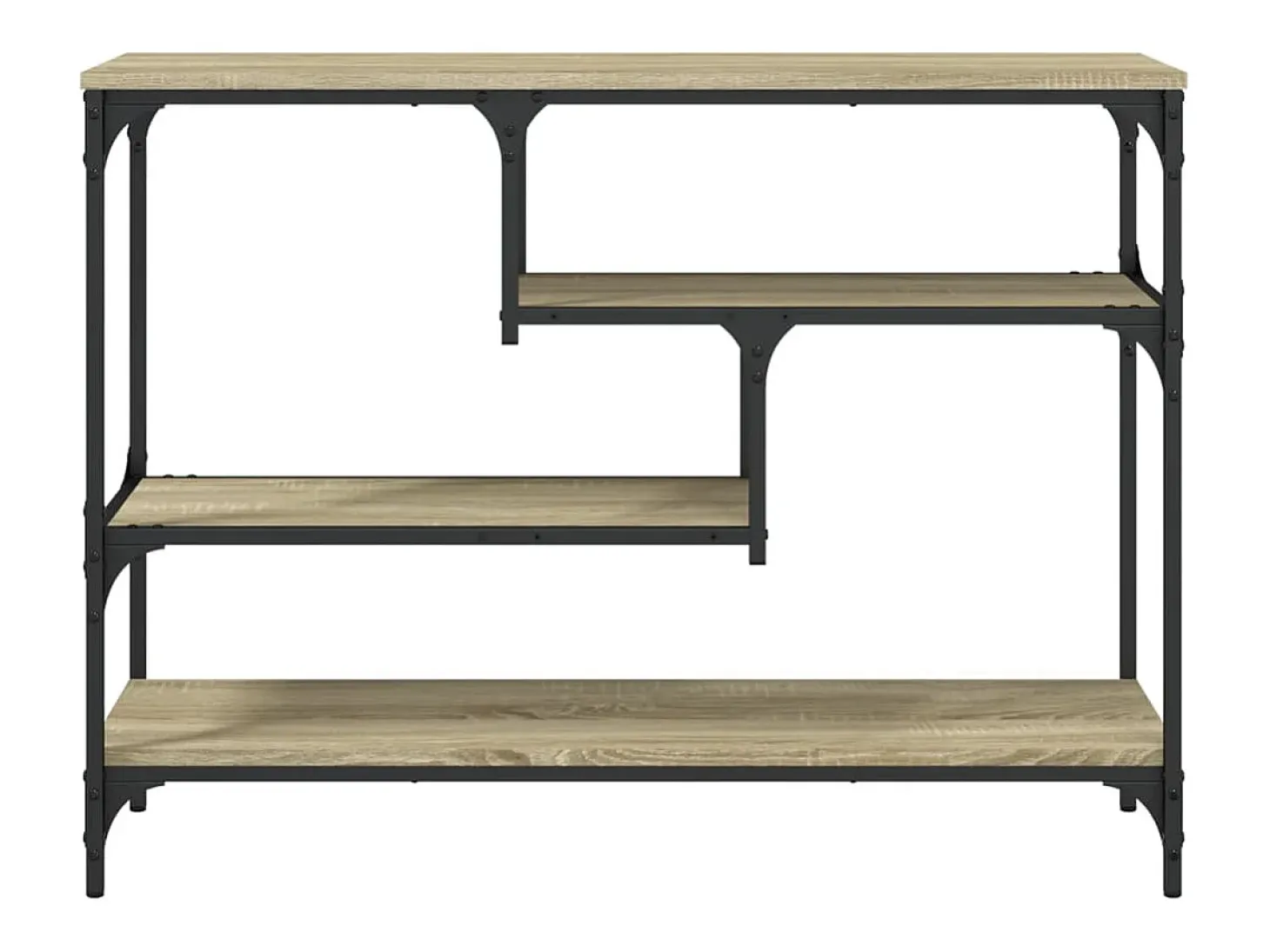 Mesa consola madera de ingeniería roble Sonoma 100x30x75 cm
