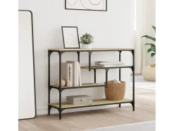 Mesa consola madera de ingeniería roble Sonoma 100x30x75 cm