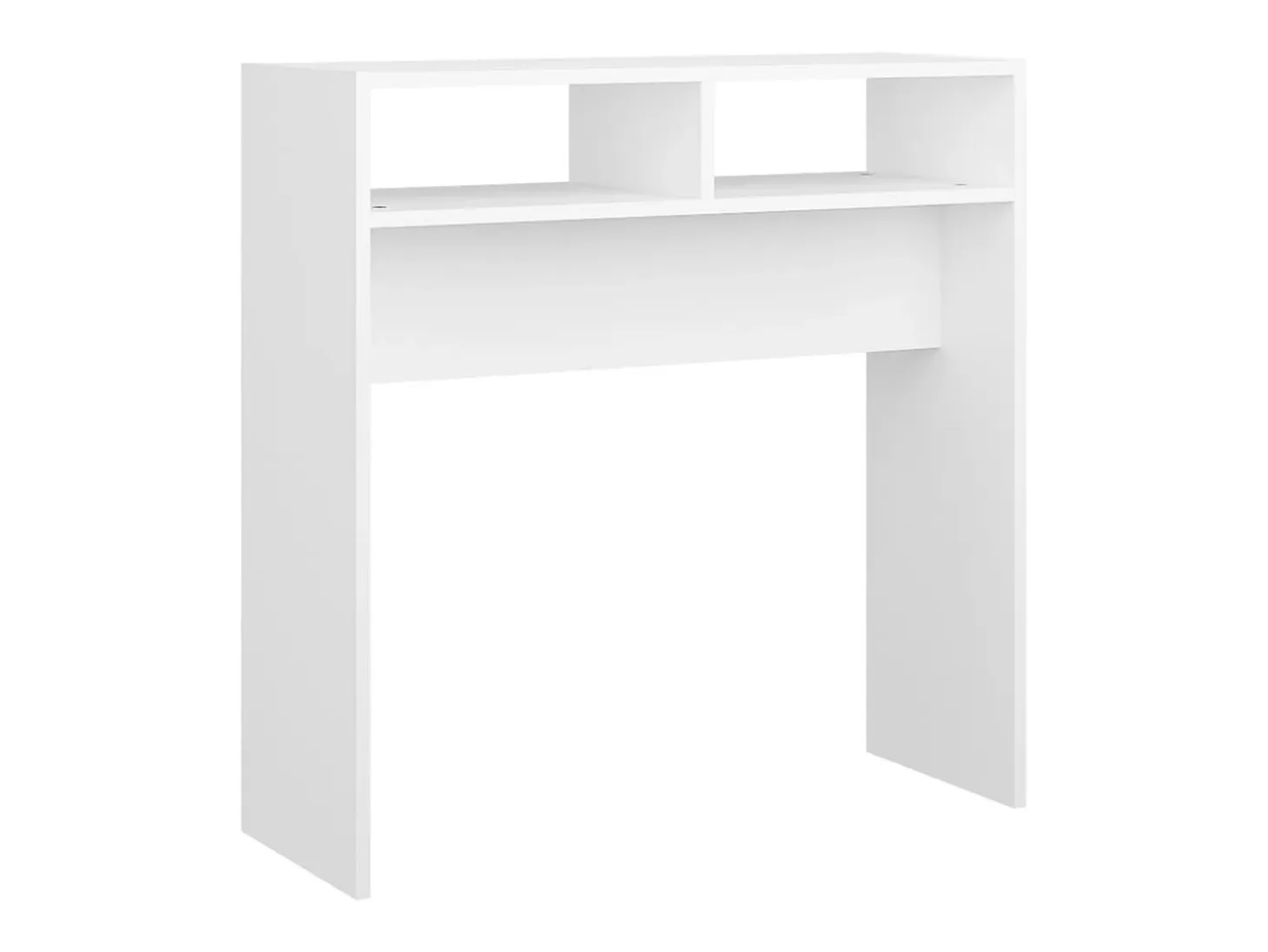 Mesa consola madera de ingeniería blanco 78x30x80 cm