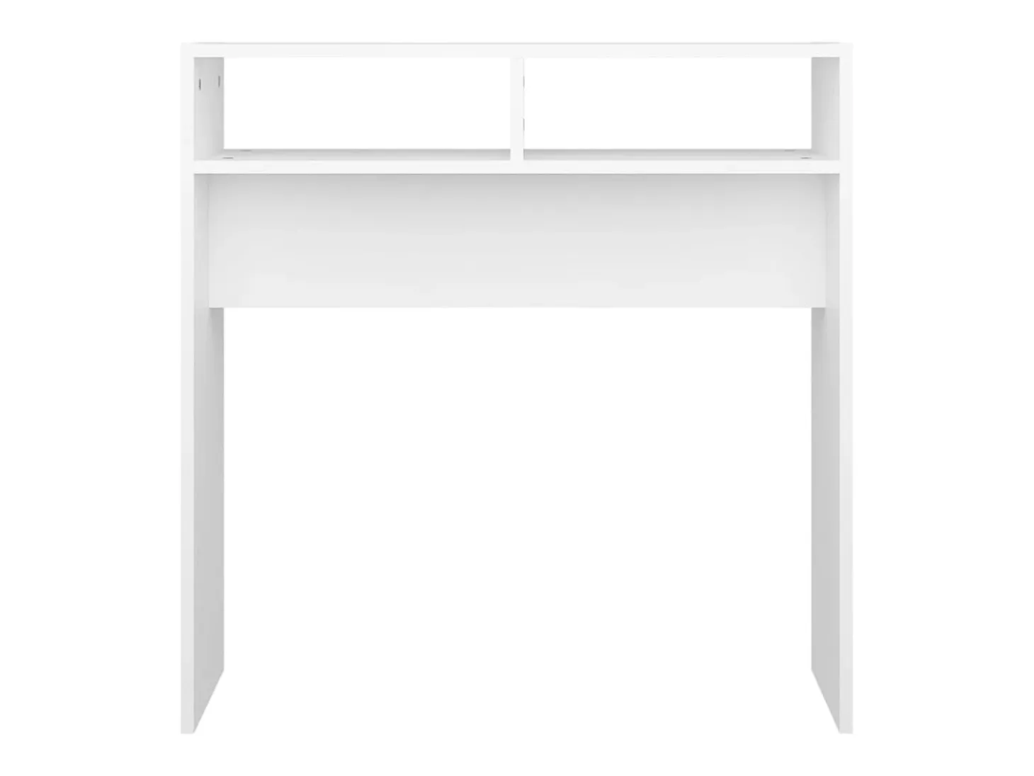 Mesa consola madera de ingeniería blanco 78x30x80 cm