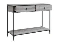 Mesa consola madera de ingeniería gris Sonoma 100x34,5x75 cm ES788011