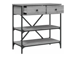 Mesa consola madera de ingeniería gris Sonoma 75x34,5x75 cm