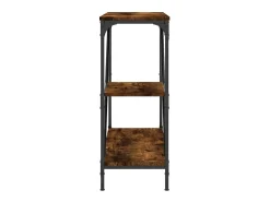 Mesa consola madera de ingeniería roble ahumado 88,5x30x75 cm ES836805