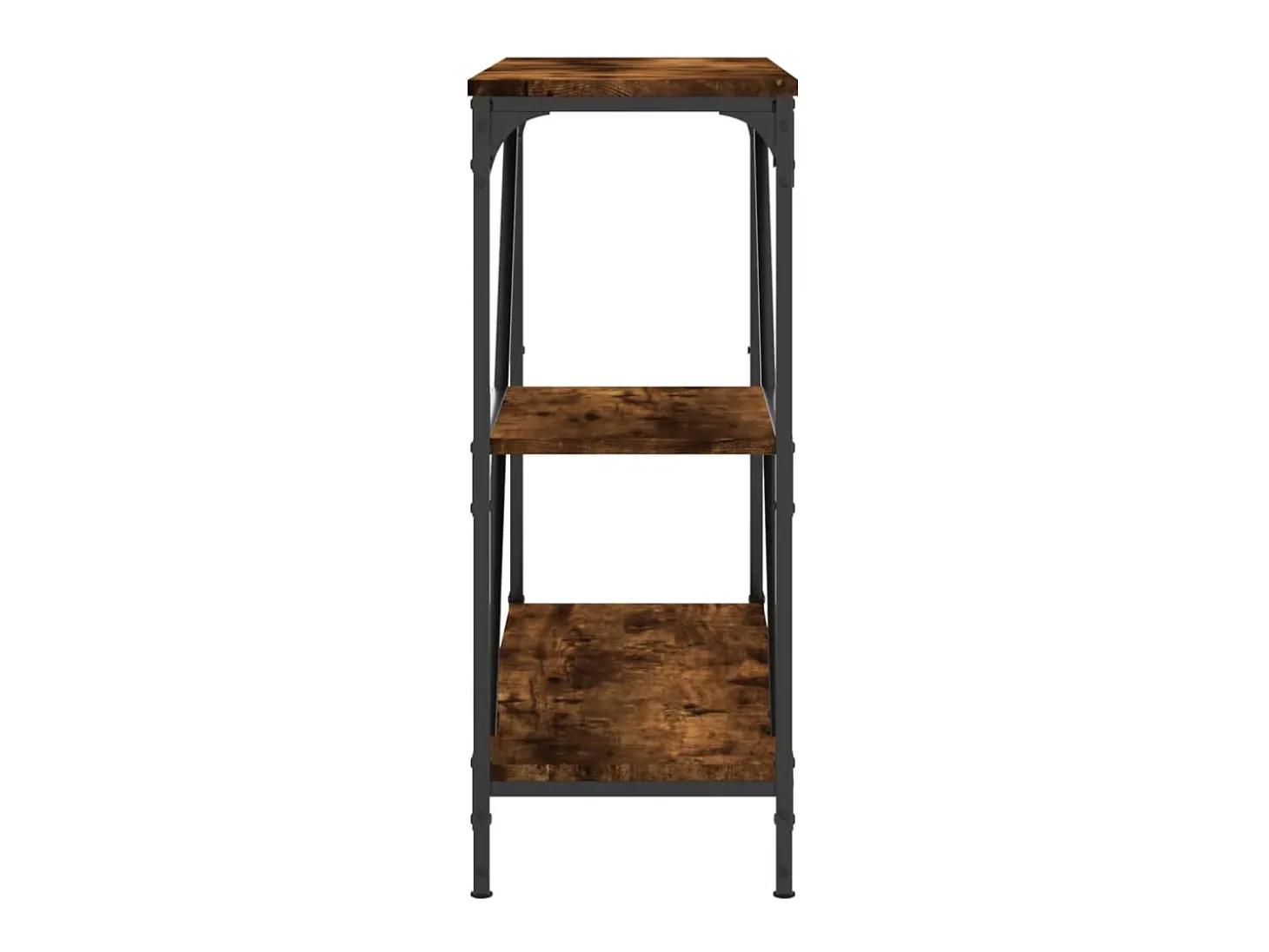 Mesa consola madera de ingeniería roble ahumado 88,5x30x75 cm ES836805