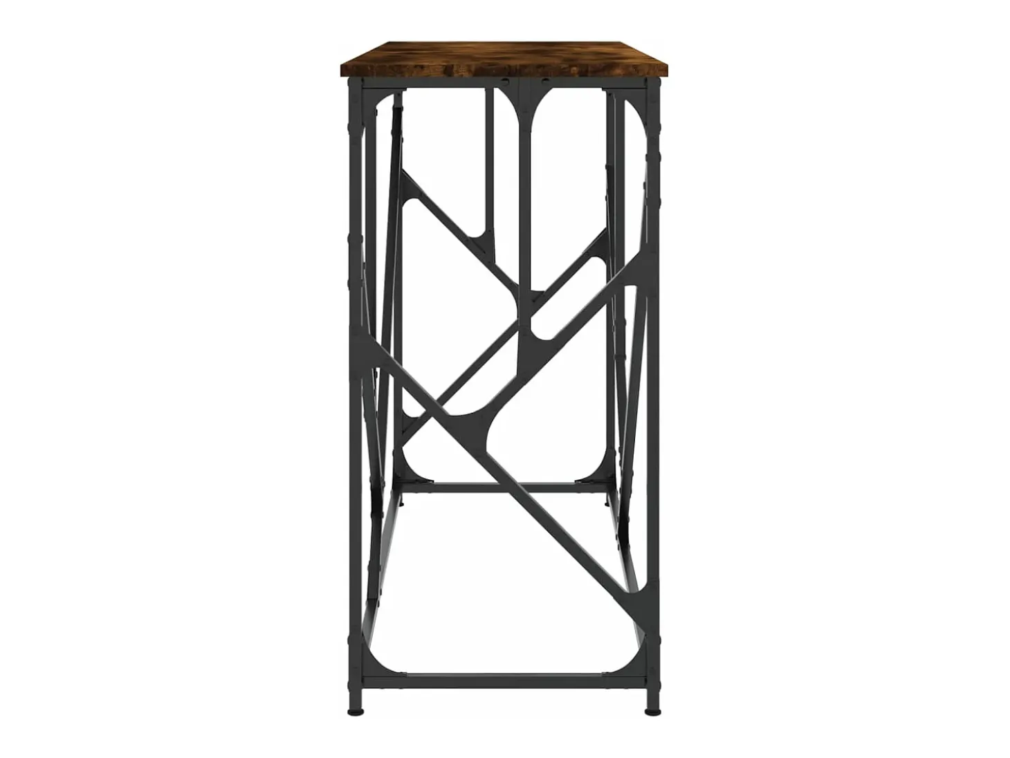 Mesa consola madera de ingeniería roble ahumado 100x40x80 cm