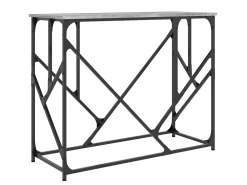 Mesa consola madera de ingeniería gris Sonoma 100x40x80 cm ES976282