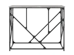 Mesa consola madera de ingeniería gris Sonoma 100x40x80 cm ES976282