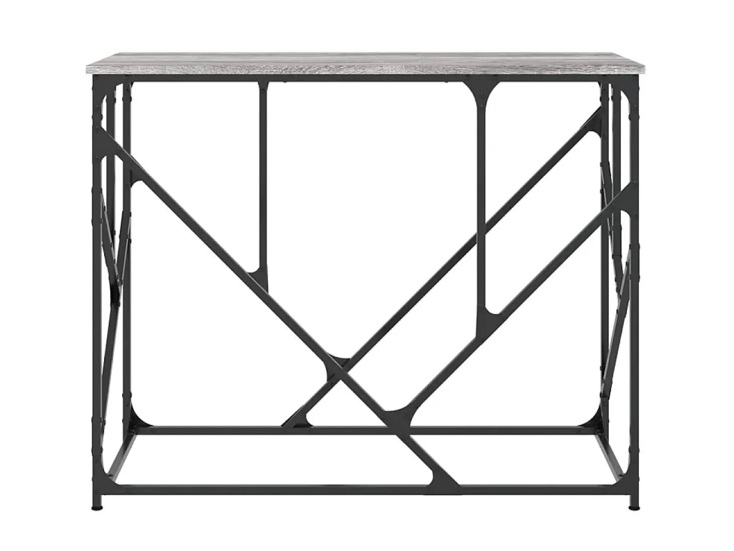 Mesa consola madera de ingeniería gris Sonoma 100x40x80 cm ES976282