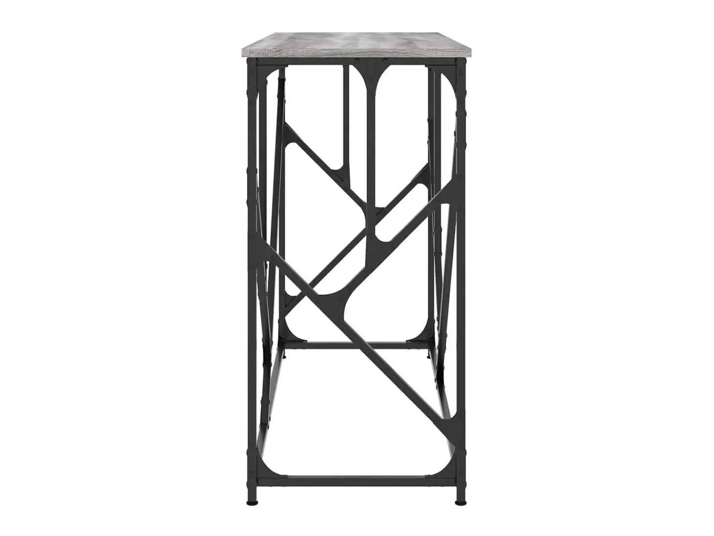 Mesa consola madera de ingeniería gris Sonoma 100x40x80 cm ES976282