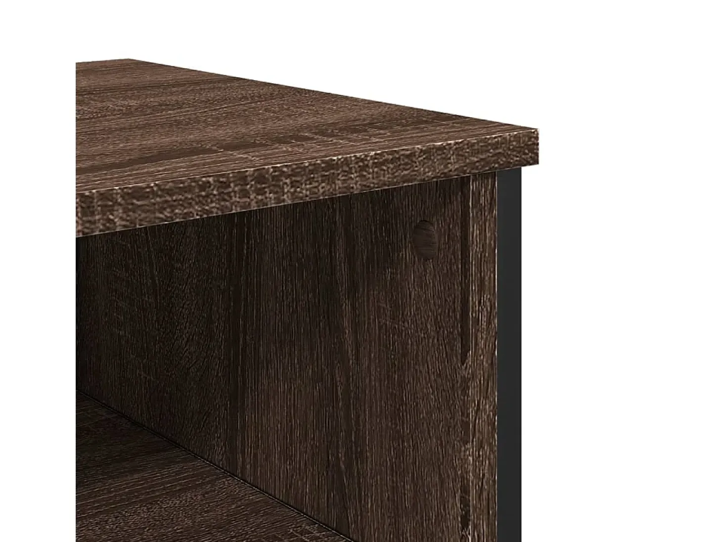Mesa consola madera de ingeniería marrón roble 100x35x74,5 cm